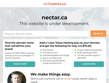 Tablet Screenshot of nectar.ca